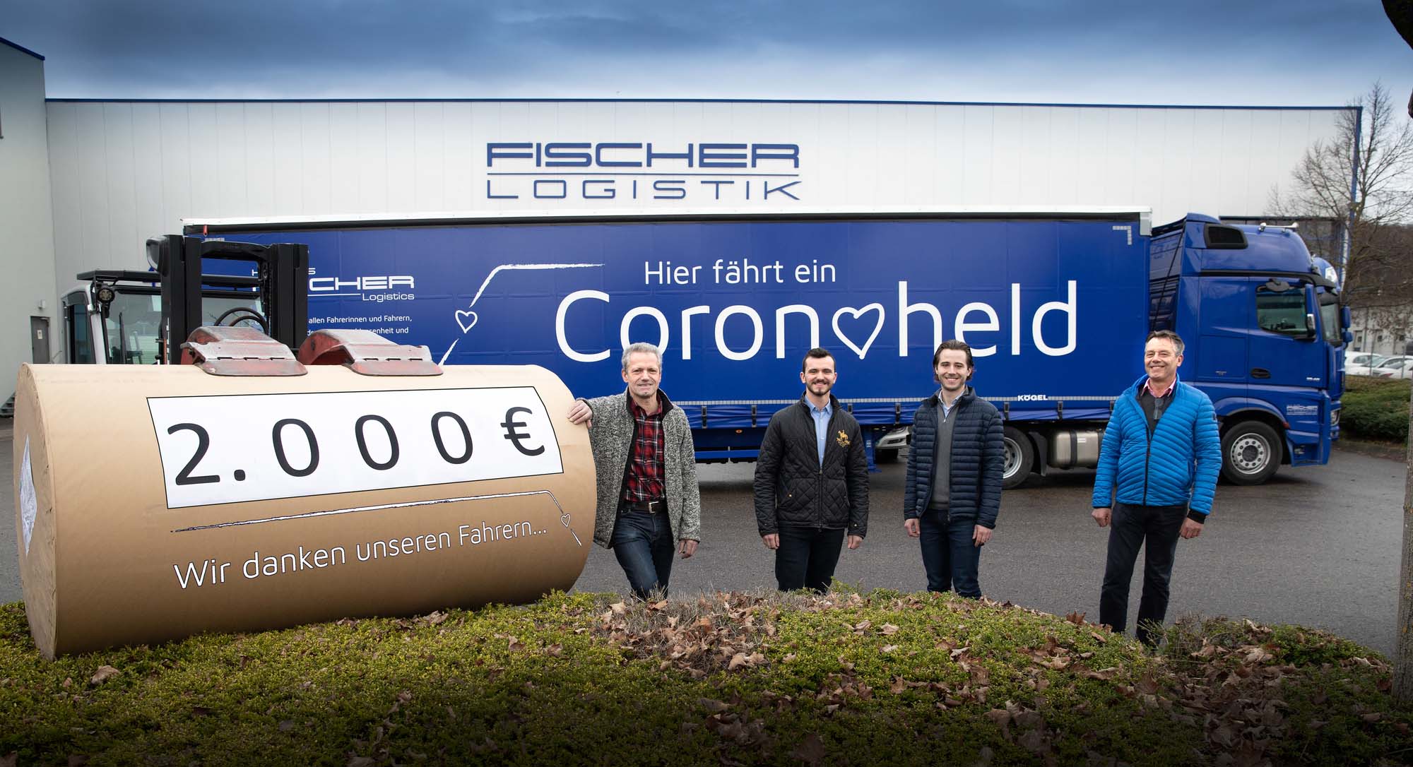 Fischer Logistics Spende Corona-Helden