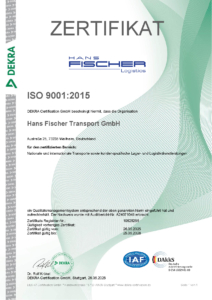 Zertifikat ISO 9001 Nr. 10525255
